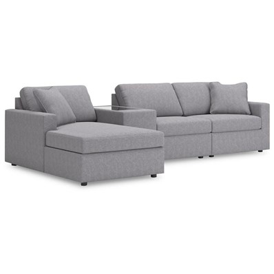 Signature Design by Ashley Modmax 92104S41 4 pc Sectional with Chaise and Storage Console
