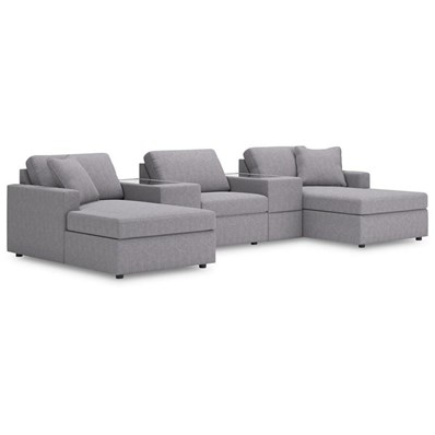 Signature Design by Ashley Modmax 92104S44 5 pc Pit Sectional with Storage Consoles