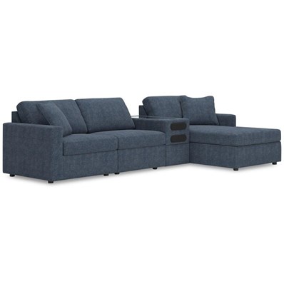 Signature Design by Ashley Modmax 92121S37 4 pc Sectional with Chaise and Audio Console