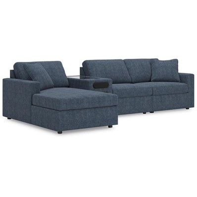 Signature Design by Ashley Modmax 92121S38 4 pc Sectional with Chaise and Audio Console