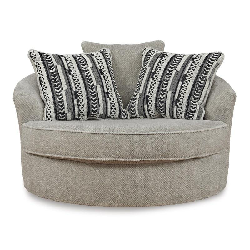 Large Picture of Benchcraft Calnita 2050221C Oversized Swivel Accent Chair