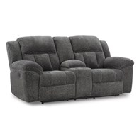 Signature Design by Ashley Frohn 3740694C Double Reclining Loveseat with Console (Loveseats - Reclining)