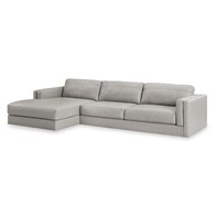 Signature Design by Ashley Amiata 57404S1C 2 pc Sectional with Chaise (Sectionals - Stationary)