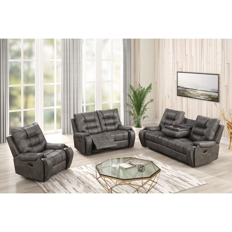 Bronco Reclining Fabric Loveseat (652021) image 1