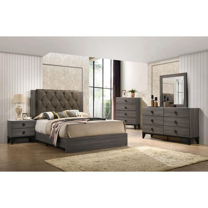 Villa Queen Upholstered Panel Bed (149231) image 1