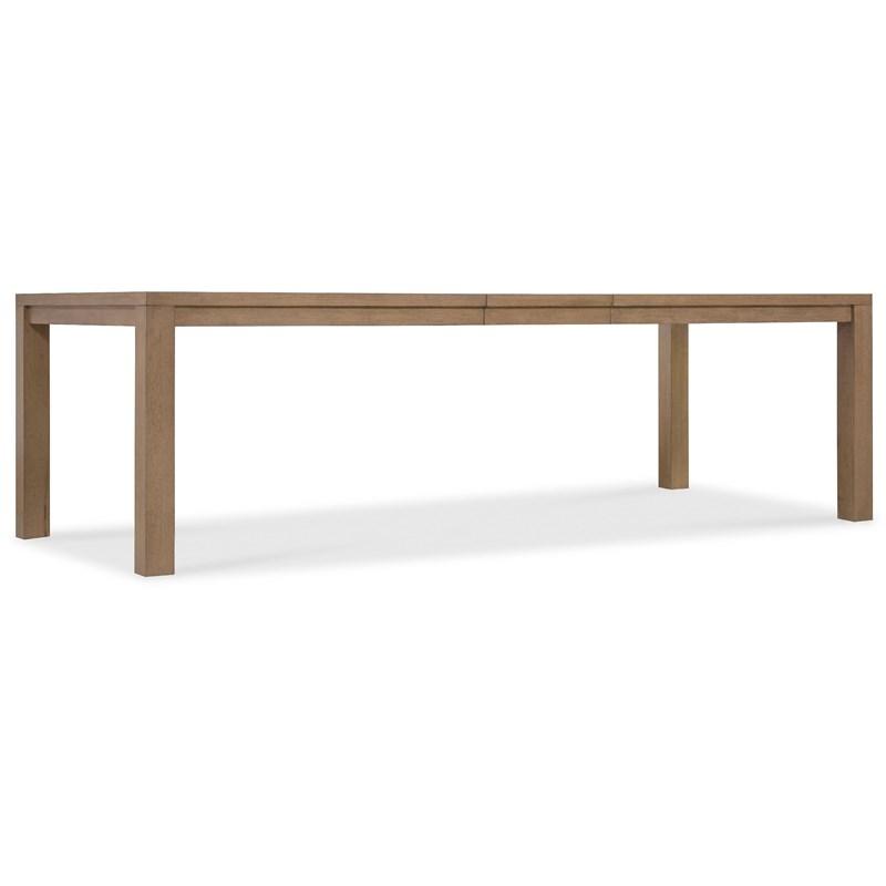 Large Picture of Hooker Furniture 6072-75200-85 Sonnet Rectangle Dining Table with One 18-inch Leaf