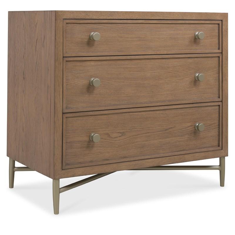 Hooker Furniture 6072-90216-85 Sonnet Three-Drawer Nightstand