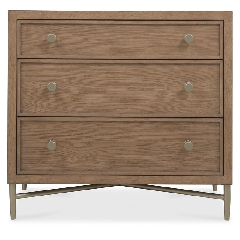 Large Picture of Hooker Furniture 6072-90216-85 Sonnet Three-Drawer Nightstand