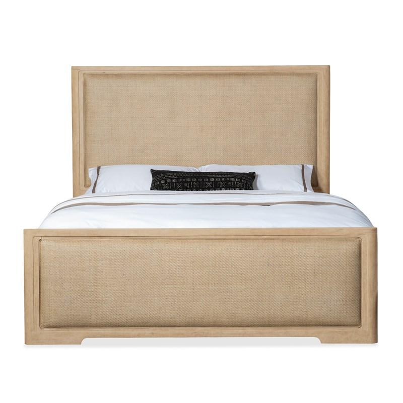 Large Picture of Hooker Furniture 6950-90250-80 Retreat Queen Cane Panel Bed
