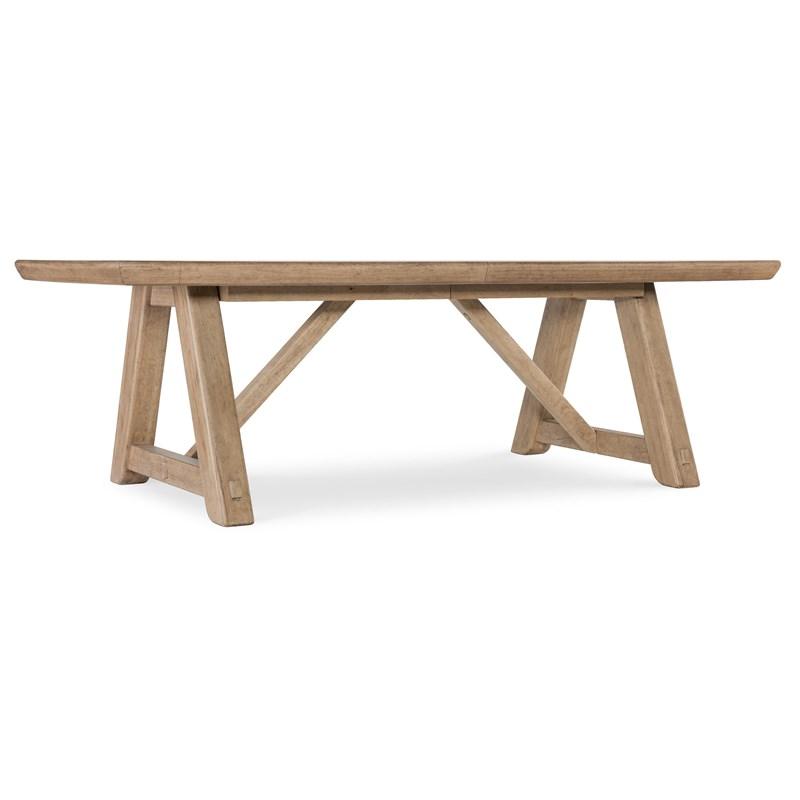 Hooker Furniture 6952-75217-80 Vineyard Row Rectangle Dining Table with Two 20-inch Leaves