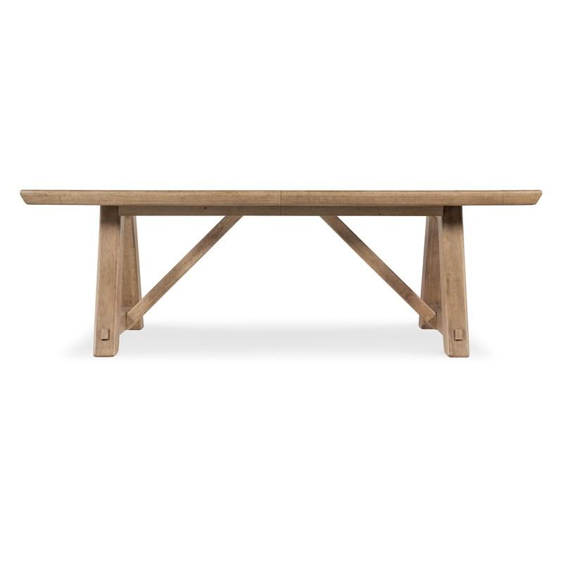 Large Picture of Hooker Furniture 6952-75217-80 Vineyard Row Rectangle Dining Table with Two 20-inch Leaves