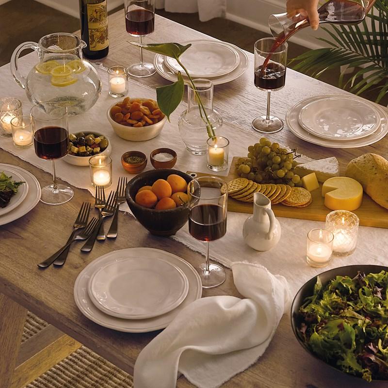 Large Picture of Hooker Furniture 6952-75217-80 Vineyard Row Rectangle Dining Table with Two 20-inch Leaves