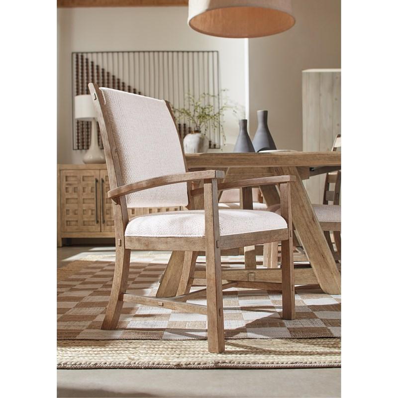 Large Picture of Hooker Furniture 6952-75400-80 Vineyard Row Post Back Upholstered Arm Chair