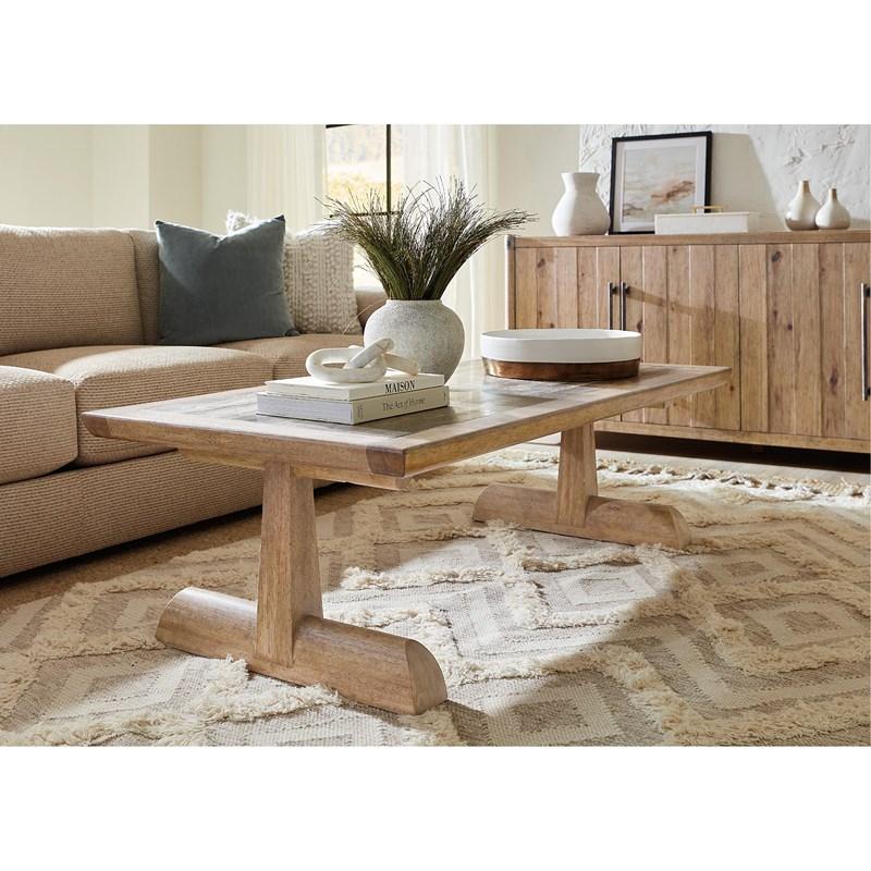 Large Picture of Hooker Furniture 6952-80310-80 Vineyard Row Rectangle Cocktail Table