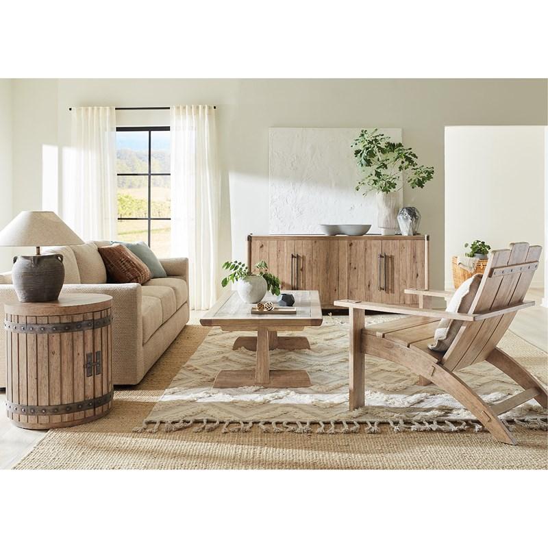 Large Picture of Hooker Furniture 6952-80310-80 Vineyard Row Rectangle Cocktail Table