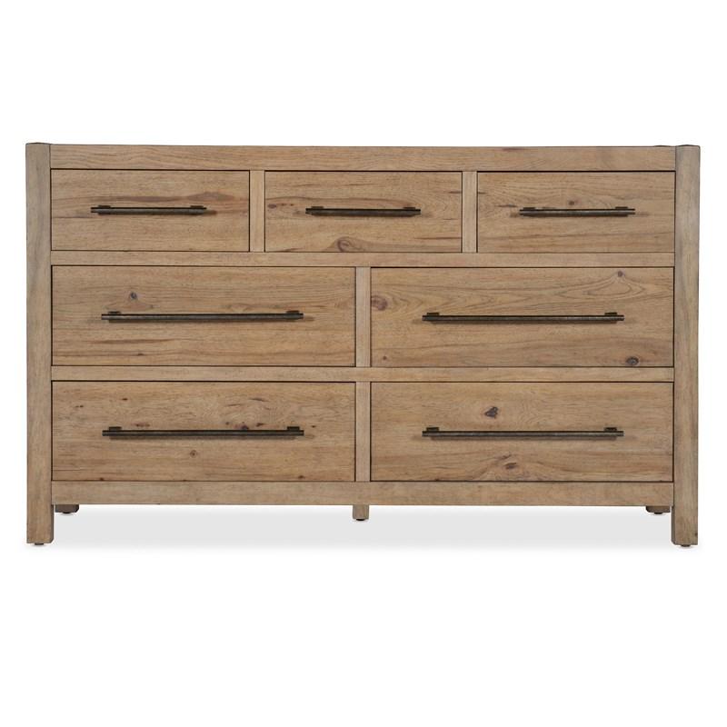 Large Picture of Hooker Furniture 6952-90002-80 Vineyard Row Seven-Drawer Dresser
