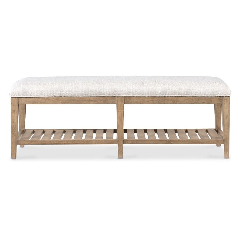 Large Picture of Hooker Furniture 6952-90119-80 Vineyard Row Bed Bench