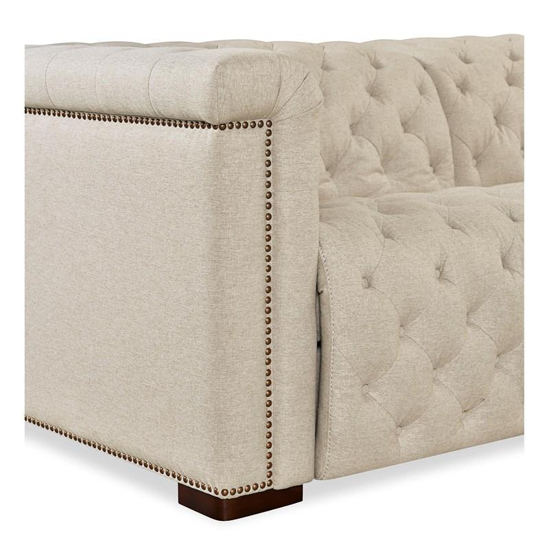 Large Picture of Hooker Furniture SS435-6PC3-414 Savion Deux 6 Seat Sectional with Three Power Recliners and Seven Power Headrests