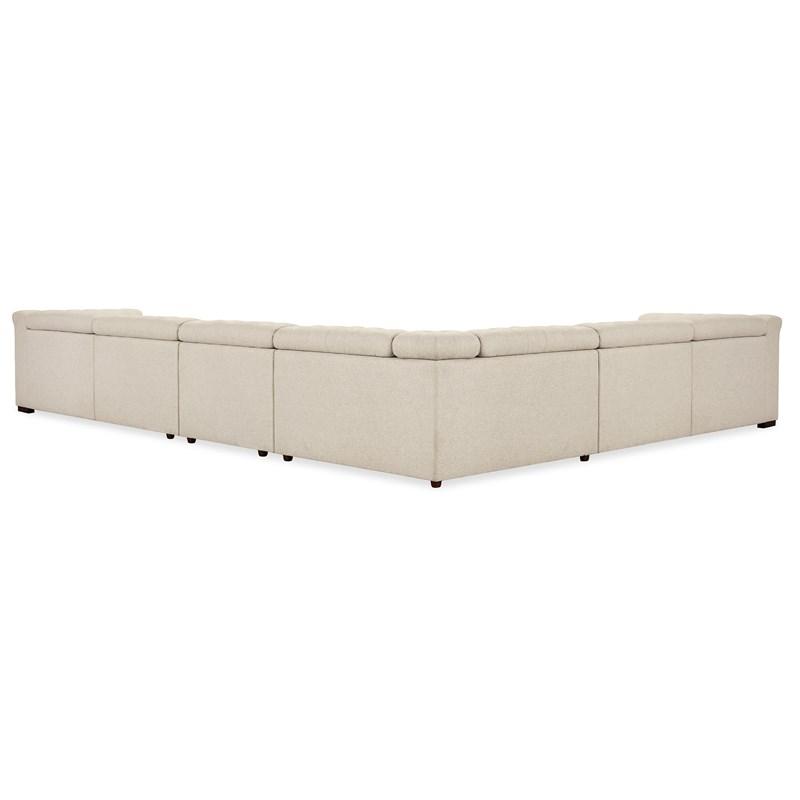 Large Picture of Hooker Furniture SS435-6PC4-414 Savion Deux 6 Seat Sectional with Four Power Recliners and Seven Power Headrests