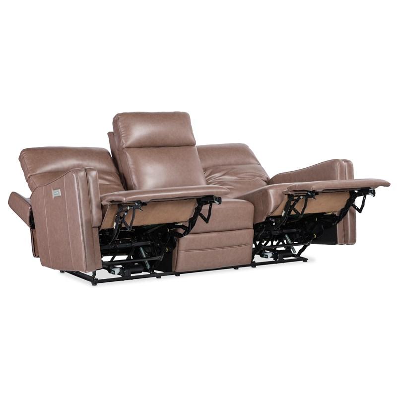 Large Picture of Hooker Furniture SS645-PHZL3-070 Twain Zero Gravity Power Sofa w/Power Headrest and Lumbar