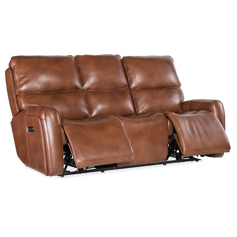 Large Picture of Hooker Furniture SS741-PHZL3-080 Crosby Zero Gravity Power Sofa with Power Headrest and Lumbar