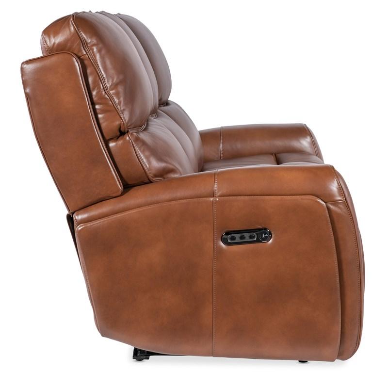 Large Picture of Hooker Furniture SS741-PHZL3-080 Crosby Zero Gravity Power Sofa with Power Headrest and Lumbar