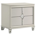 Coaster Furniture Olivia 224952 2-Drawer Nightstand Bedside Table - Pearl White