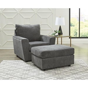 Signature Design by Ashley Stairatt 28502U2 Chair and Ottoman (Chairs - Stationary)