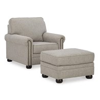 Signature Design by Ashley Gaelon 37307U2 Chair and Ottoman (Chairs - Stationary)