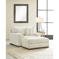 Signature Design by Ashley Maggie 52003U6 Oversized Chair and Ottoman (Chairs - Stationary)