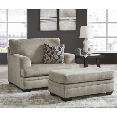 Signature Design by Ashley Stonemeade 59504U2 Oversized Chair and Ottoman