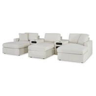 Signature Design by Ashley Modmax 92103S49 5 pc Double Chaise with Audio Consoles (Sectionals - Stationary)