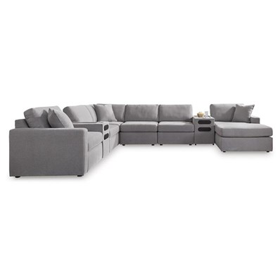 Signature Design by Ashley Modmax 92104S48 8 pc Sectional with Audio System and Chaise