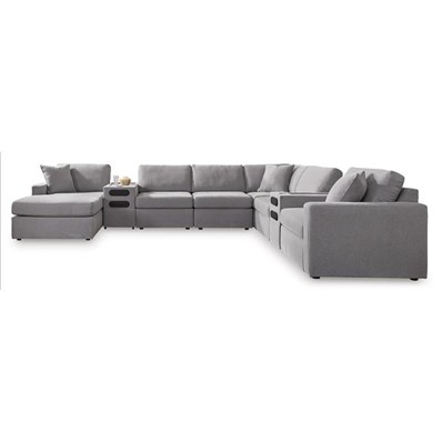 Signature Design by Ashley Modmax 92104S49 8 pc Sectional with Audio System and Chaise