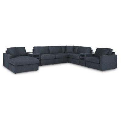 Signature Design by Ashley Modmax 92121S47 8-PC Sectional with Chaise and Audio Consoles