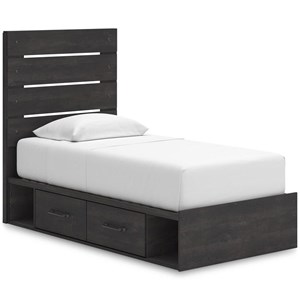 Signature Design by Ashley Hollivern PCB2108B17 Twin Panel Storage Bed (Beds - Twin)