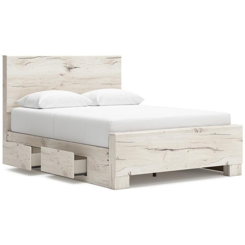 Large Picture of Signature Design by Ashley Lawroy B2310B43 Full Panel Bed with Storage