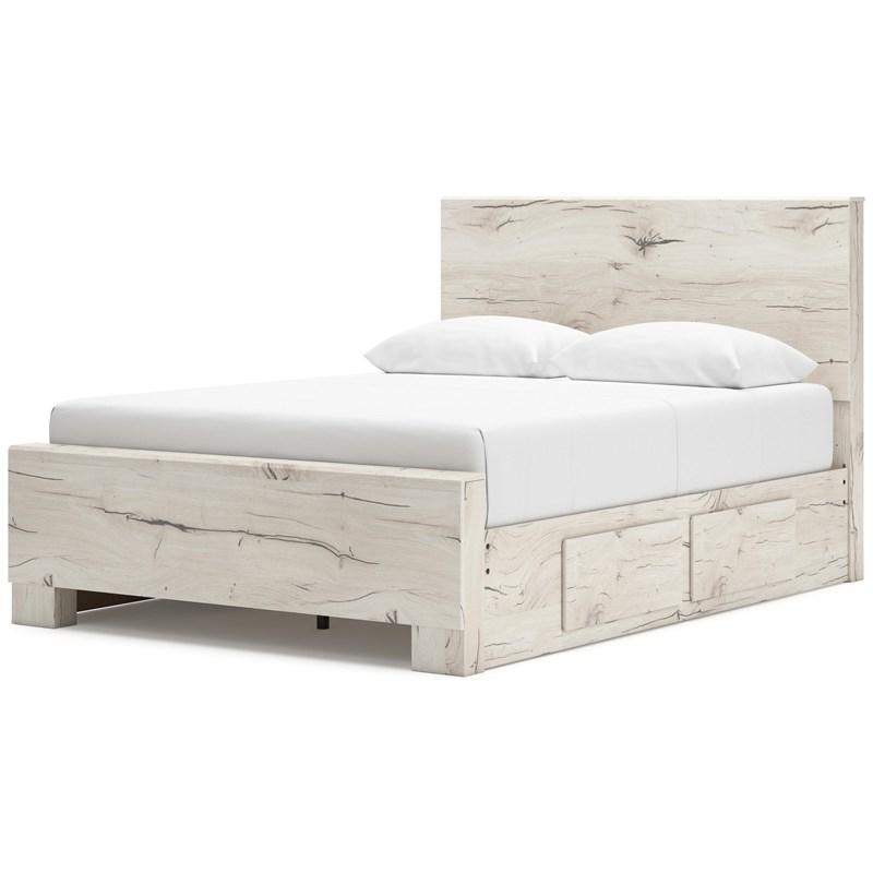 Large Picture of Signature Design by Ashley Lawroy B2310B43 Full Panel Bed with Storage