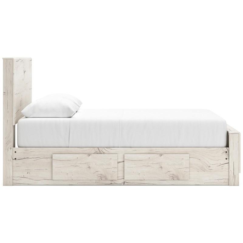 Large Picture of Signature Design by Ashley Lawroy B2310B43 Full Panel Bed with Storage