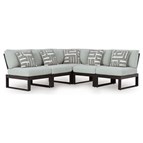 Signature Design by Ashley Beachloft P490P2 5 pc Outdoor Sectional