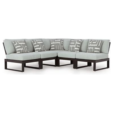 Signature Design by Ashley Beachloft P490P2 5 pc Outdoor Sectional