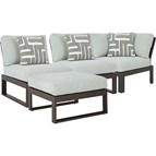 Signature Design by Ashley Beachloft P490P7 4 pc Outdoor Sectional