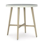 Signature Design by Ashley Seton Creek P798-613 Round Bar Table with Umbrella Option
