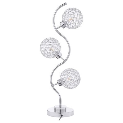Coaster Furniture Amberley 920232 33-inch 3-light Curvy Metal Table Lamp - Silver