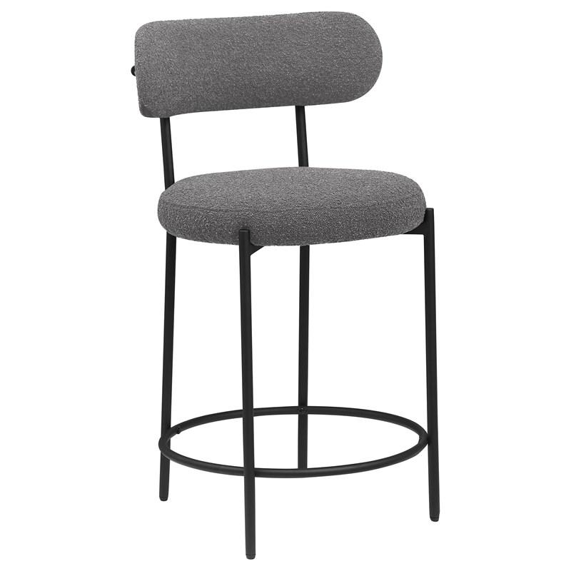 Coaster Furniture Viola 108198 Boucle Upholstered Counter Chair - Grey
