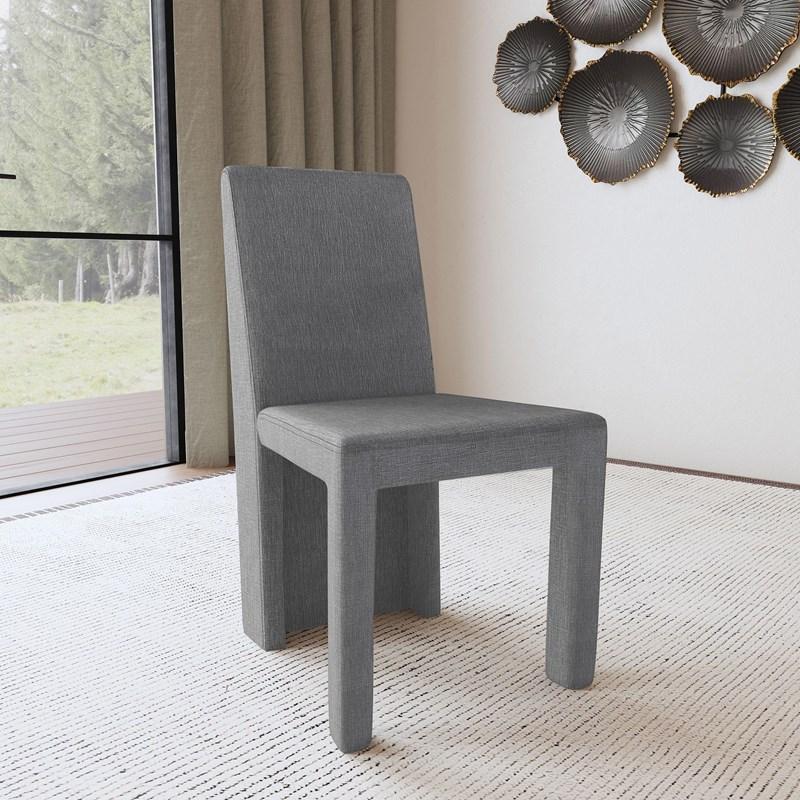 Large Picture of Coaster Furniture Tordera 108512 Velvet Upholstered Dining Side Chair - Grey