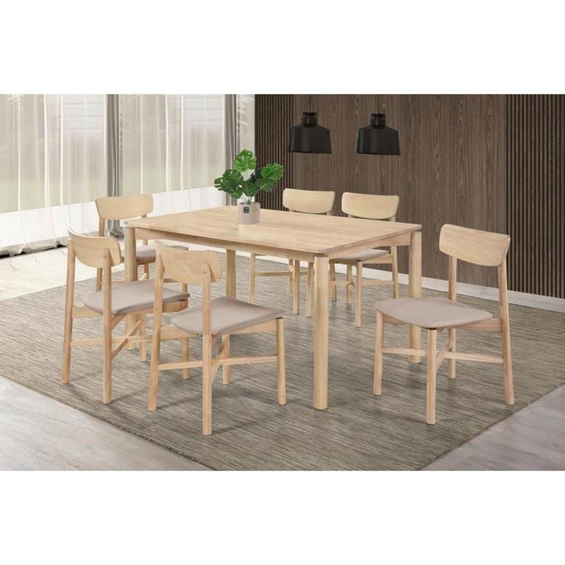 Large Picture of Coaster Furniture Parkridge 108551 59-inch Rectangular Dining Table - White Washed