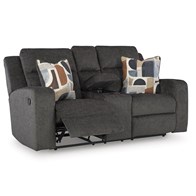 Signature Design by Ashley Kanlow 3860794C Double Reclining Loveseat with Console (Loveseats - Reclining)