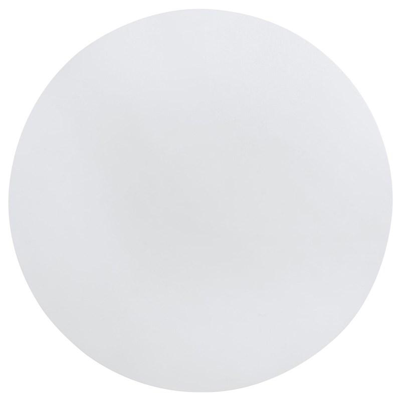 Large Picture of Coaster Furniture Judd 109330 54-inch Round Dining Wood Table with Shelf - Pearl White