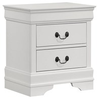 Coaster Furniture Louis Philippe 202442 2-Drawer Nightstand Bedside Table - White (Nightstands - 2 Drawers)